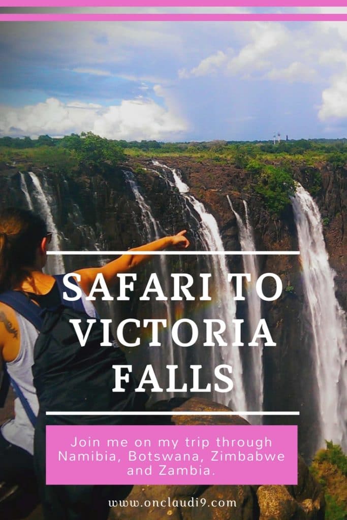 From Windhoek to Victoria Falls in Zimbabwe.